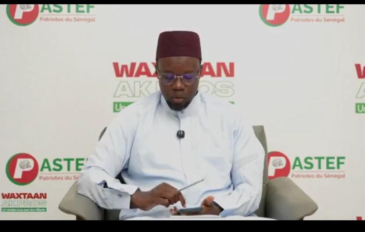 Ousmane Sonko : "Le Pastef ne sera pas représenté dans le gouvernement"