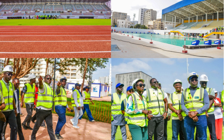 INFRASTRUCTURES PHARES DES JOJ DAKAR 2026, LE STADE IBA MAR DIOP ET LA PISCINE OLYMPIQUE SUR LA LIGNE D'ARRIVEE  : Déthié Fall met Djirèye Clotilde Coly sur la piste