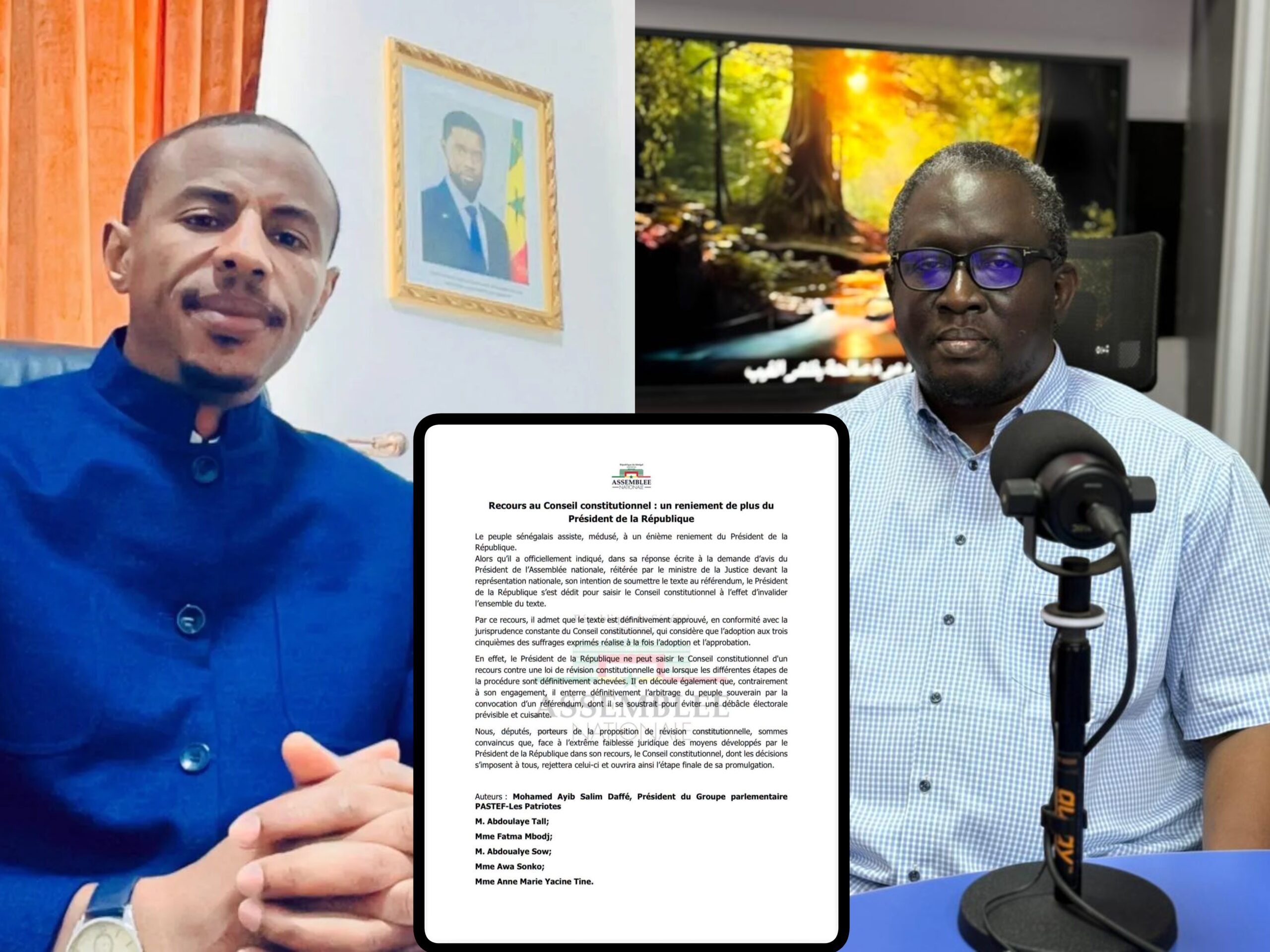 LES DÉPUTÉS DE PASTET ACCUSENT LE PRESIDENT BASSIROU DIOMAYE FAYE DE RENIEMENTS : Aldiouma Sow se défoule sur le groupe parlementaire messianique et assure que le projet réussira avec les vrais patriotes