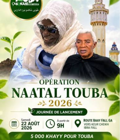 OPÉRATION NAATAL TOUBA 2026 5000 Xày plantés pour une renaissance verte par Touba Ca Kanam