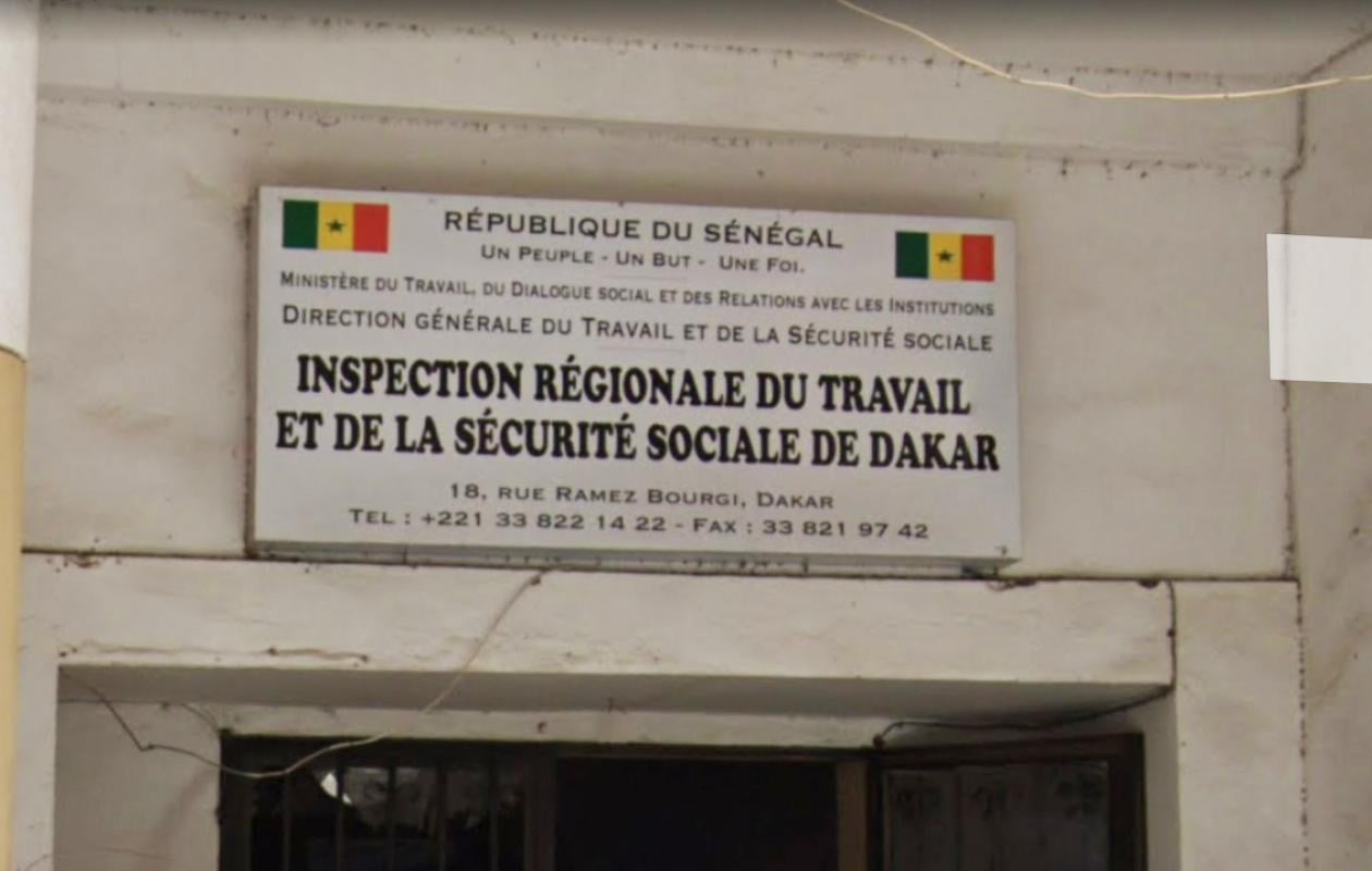 Les agents de l’inspection régionale du travail de Dakar procèdent à un arrêt de travail