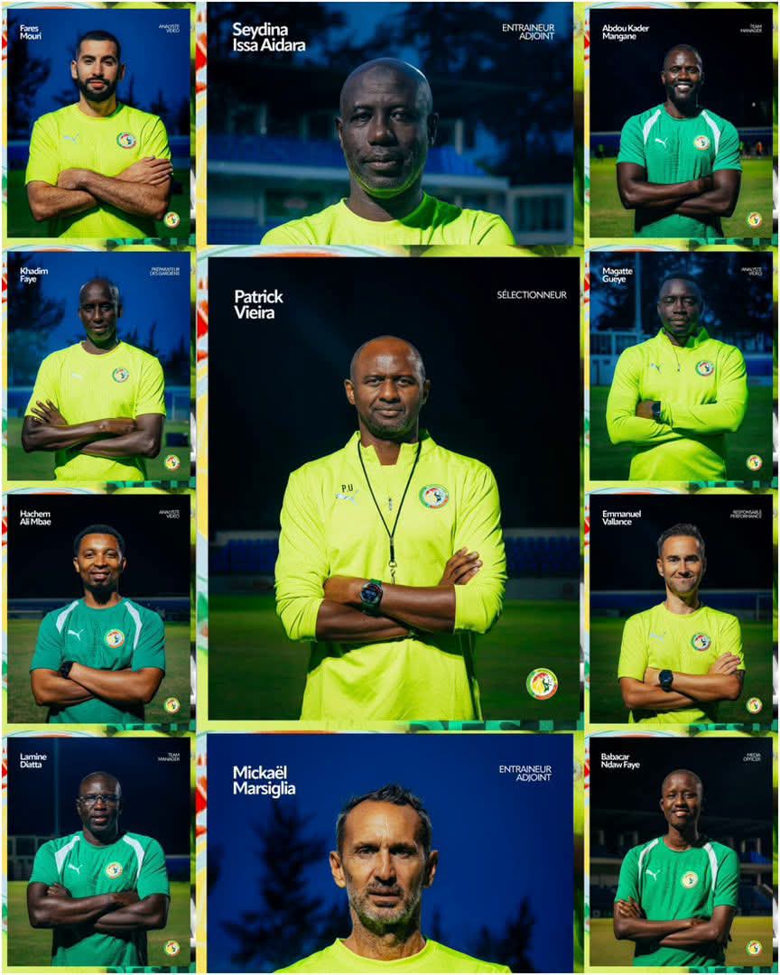 ÉQUIPE NATIONALE DU SENEGAL La Fsf dévoile le nouveau staff technique complet autour de Patrick Vieira