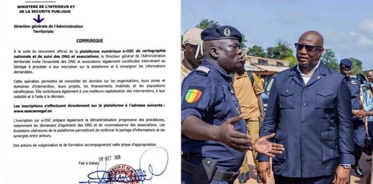 SÉCURITÉ INTÉRIEUR : Le ministère de l’Intérieur lance une plateforme de suivi des activités des Ong et associations
