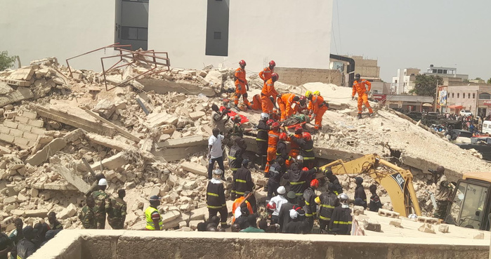 Effondrement d'un bâtiment à Thiès