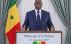 Discours: Message à la Nation de Son Excellence monsieur le Président Macky Sall à l'occasion du nouvel an
