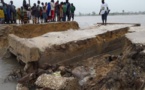 DEGATS DE LA PLUIES DU VENDREDI: Le pont de Mbouldiamé cède sous l’effet des eaux ; la localité isolée ; les populations désemparées