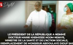 Diouf Sarr limogé, Marie Khemesse Ngom nouvelle ministre de la santé et de l'action sociale