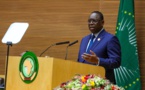 MACKY SALL LORS DE SON DISCOURS DE FIN DE MANDAT A LA TETE DE L’UA : «Je crois en une Afrique unie, une Afrique debout, une Afrique au travail»
