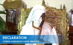Déclaration du Guide de la Révolution Pacifique du Sénégal Cheikh Ahmadou KARA MBACKÉ