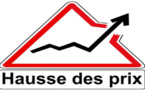 Hausse continue des prix à la consommation