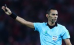 L’arbitre Mustapha Ghorbal au sifflet