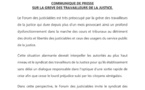 Grève des travailleurs de la justice: Le FJ exprime ses préoccupations et appelle à une " sortie rapide de crise"