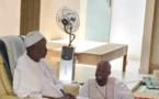 Ousmane Sonko rend visite à Serigne Cheikh Saliou Mbacké