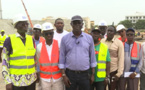  Le Président de la FSF Me Augustin Senghor a effectué une visite de chantier au stade Demba Diop 