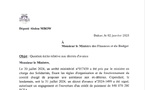  Le Député Abdou MBOW À Monsieur le Ministre des Finances et du Budget, Objet: Question écrite relative aux décrets d'avance