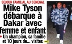 Mike Tyson débarque à Dakar pour un séjour de 10 jours