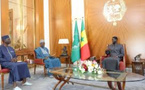 Palais : Elimane Diouf  secrétaire général (Csa) reçu en audience par Diomaye