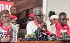 Commerçants et Délégués de Marchés et le Mouvement Aar Sunu Kom Kom, face à la presse