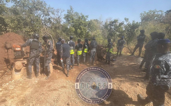 Plusieurs matériels utilisés pour l'orpaillage clandestin saisis par la gendarmerie