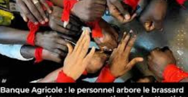 CRISE SOCIALE A LA BANQUE AGRICOLE : Le personnel, en brassards rouges, pour exiger une refonte de la gestion