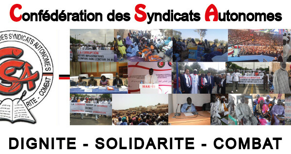 FRAGILISATION DE LA COHÉSION NATIONALE, LA STABILITÉ SOCIALE ET LA CRÉDIBILITÉ DE L’ÉTAT DE DROIT : La Confédération des syndicats autonomes du Sénégal demande à l’Etat de prendre toutes ses responsabilités
