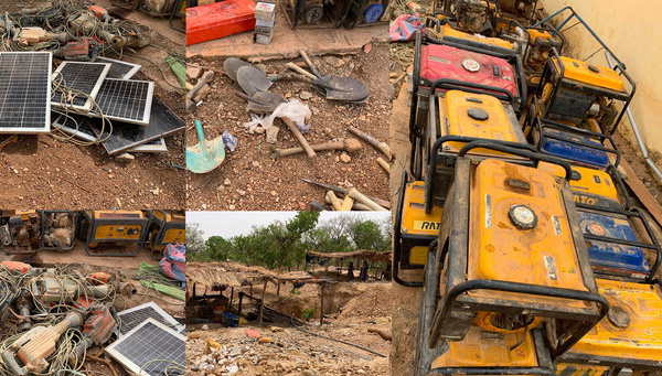 Exploitation illégale de l'or à Kédougou : 11 équipements saisis