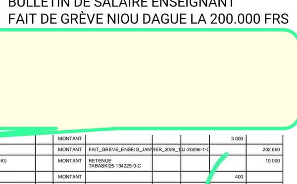 Ponctions opérées sur les salaires : certains Pastéfiens contre