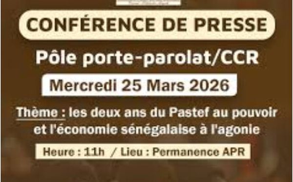 Le pôle porte-parolat de l’Apr face à la presse aujourd’hui