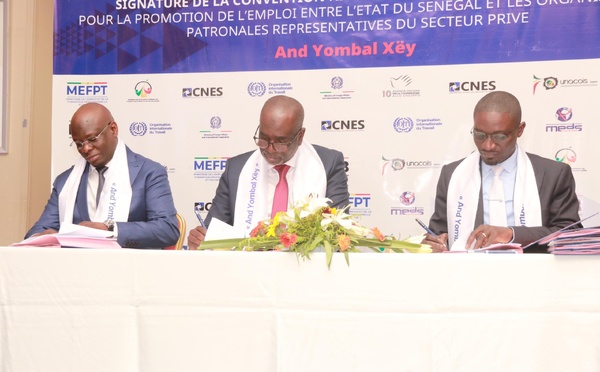 Convention « And Yombal Xey » : Un nouveau pacte pour l'emploi au Sénégal