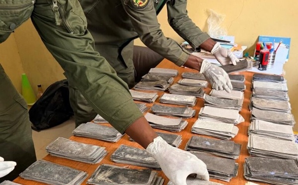 Nianaw (Kolda) : Saisie de cargaison de billets noirs d'une contrevaleur estimée à 1 milliard 89 millions de nos francs par la douane
