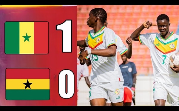 Can U17 Maroc 2026 : Le Sénégal renverse le Ghana à 10 contre 11 (1-0) et se relance totalement