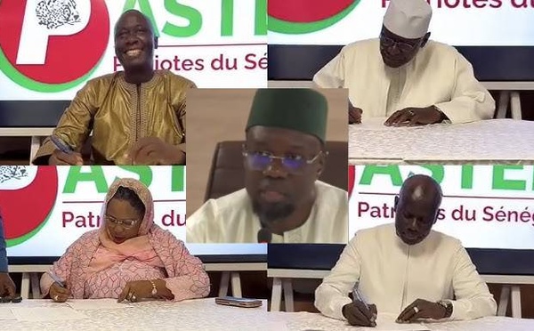 PROTOCOLE D’ACCORD DE FUSION : Aida Mbodj, Malick Gakou, Habib Sy et une soixantaine de leaders, avec leurs partis et mouvements politiques, rejoignent Pastef