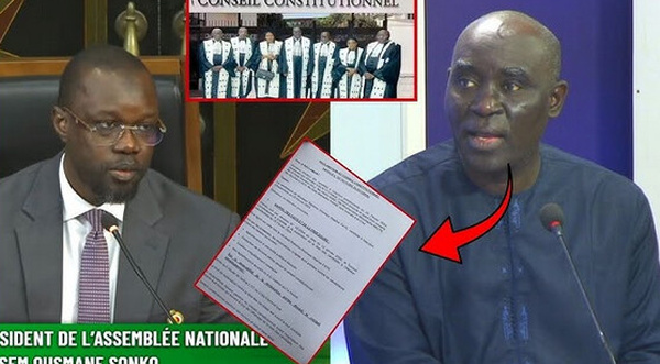 RECOURS DE TAFSIR THIOYE ET CIE CONTRE LA RÉINTÉGRATION DE OUSMANE SONKO : Le Conseil constitutionnel se déclare incompétent, en l’absence de Cheikh Ndiaye