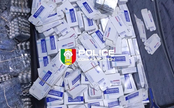 KEDOUGOU : Plus de 6,3 millions F Cfa de médicaments de contrebande saisis, un suspect interpellé