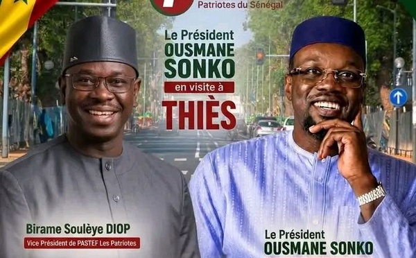 Sonko à Thiès dimanche