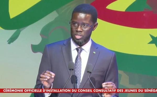 INSTALLATION DU Conseil consultatif des Jeunes du Sénégal Diomaye Faye gonfle à bloc les jeunes
