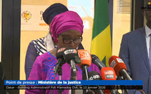 Point de presse : Ministère de la Justice Yacine Fall