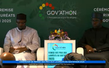  Cérémonie de remise des prix aux lauréats du Gov’athon 2025 