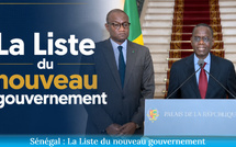 Sénégal : La Liste du nouveau gouvernement