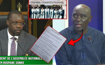 RECOURS DE TAFSIR THIOYE ET CIE CONTRE LA RÉINTÉGRATION DE OUSMANE SONKO : Le Conseil constitutionnel se déclare incompétent, en l’absence de Cheikh Ndiaye
