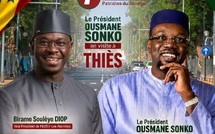 Sonko à Thiès dimanche