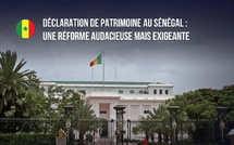 La proposition de loi sur la déclaration de patrimoine à la sortie examinée demain après-midi